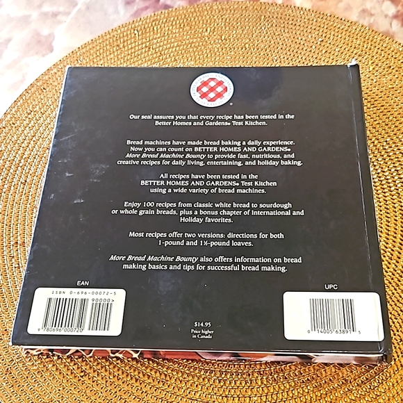 More Bread Machine Bounty By Better Homes & Gardens hard cover first edition - Picture 4 of 8